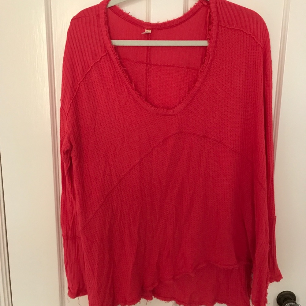 Pink Free People long sleeve